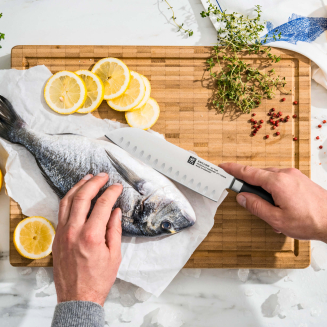 Nóż Santoku z rowkami Zwilling All * Star Silver 18 cm - 7