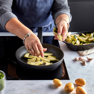 Patelnia Demeyere Alu Comfort 3 Duraslide 28 cm - 6