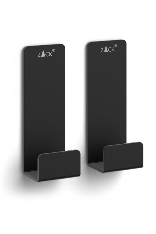  Set of 2 Zack Potes towel racks black 2.5 cm