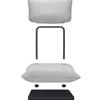 Fotel ogrodowy Fatboy Paletti Seat Mist - 2