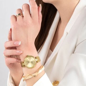 Zegarek Damski Giewont Sapphire Złoty GW9890-B2 - 5