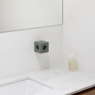 Rozszerzacz gniazd Avolt Square 2 z podwójnym USB-C o mocy 30 W zielony - 9