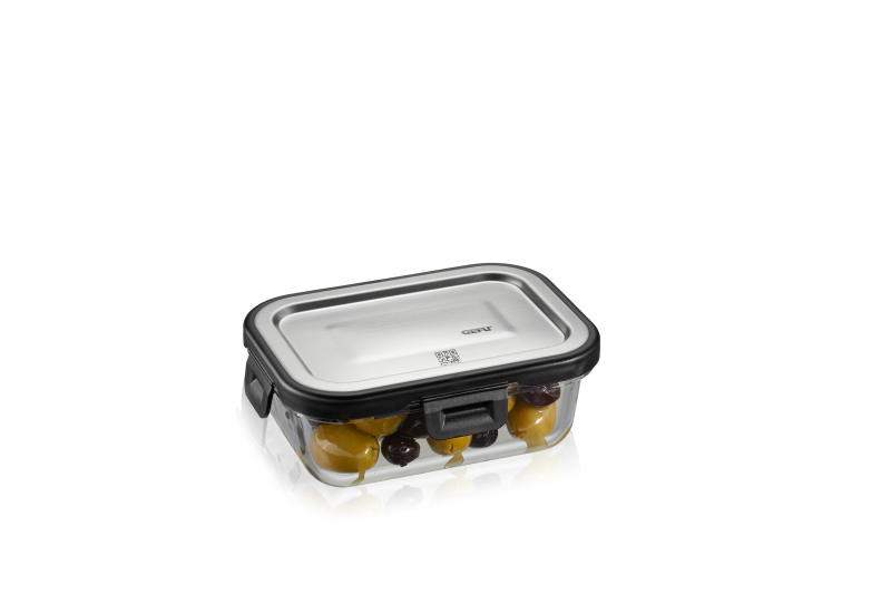  Gefu Milo rectangular glass food container, 400 ml