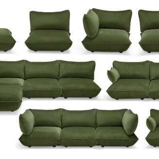Sofa narożna Fatboy Sumo Corner Sofa Velvet Deep Green - 4