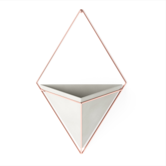 Doniczka ścienna Umbra Trigg Concrete-Copper Large - 2