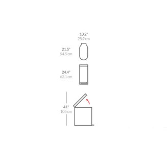 Kosz pedałowy Simplehuman Slim stal FPP 45l - 5