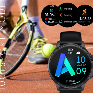 Smartwatch Męski RUBICON RNCF12 Tytan/Orange SMARUB245 - 10
