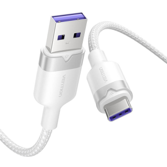  VENTION CTOWH USB-A-USB-C Cable 2m 6A (White) - 2