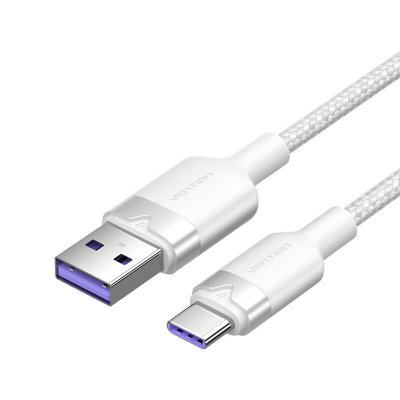  VENTION CTOWH USB-A-USB-C Cable 2m 6A (White)