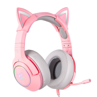  ONIKUMA K9 RGB Gaming Headphones (Pink) - 2