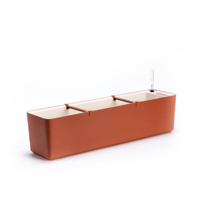 Donica samo-nawadniająca prostokątna Urbalive Berberis cynamonowy 80x20 cm
