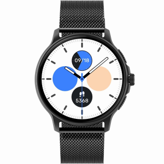 Smartwatch Damski GRAVITY GT12-1 Czarny Pasek Silikonowy + Czarna Bransoleta - 6