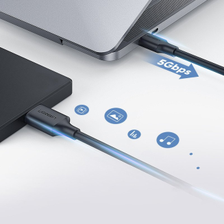 Kabel Micro-B USB 3.0 - USB-C UGREEN  US312 1m (czarny) - 3