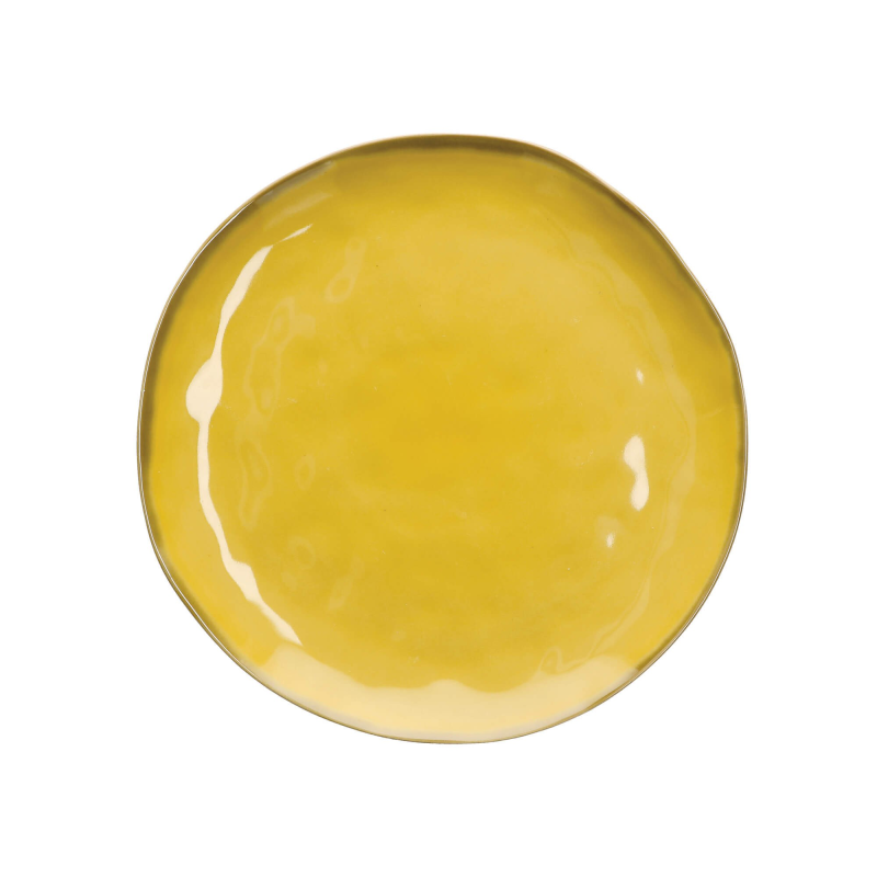  Rose&Tulipani | Set of 4 Concerto Ocra dinner plates - Yellow, 27 cm