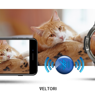 Smartwatch VELTORI VT140-1 Czarny Pasek Silikonowy - 16