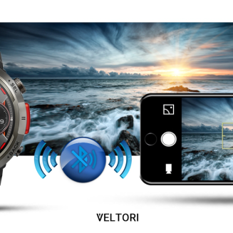 Smartwatch VELTORI VT140-1 Czarny Pasek Silikonowy - 17