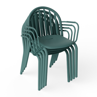 Krzesło ogrodowe z podłokietnikami Fatboy Fred's Armchair Dark Sage - 5