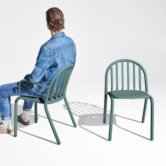 Krzesło ogrodowe z podłokietnikami Fatboy Fred's Armchair Dark Sage - 9