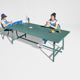 Krzesło ogrodowe z podłokietnikami Fatboy Fred's Armchair Dark Sage - 8