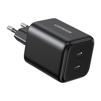 Ładowarka sieciowa UGREEN X526 45W GaN 2xUSB-C (czarna) - 2