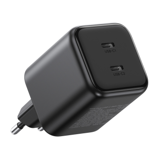 Ładowarka sieciowa UGREEN X526 45W GaN 2xUSB-C (czarna) - 3