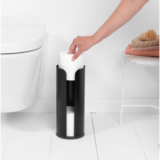Pojemnik na papier toaletowy Brabantia ReNew Matt Black - 4