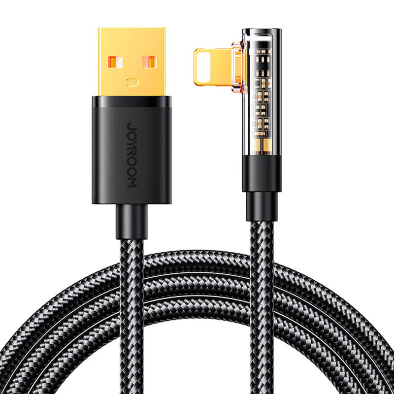 Kabel JOYROOM S-UL012A6 USB-A-Lightning 1.2m kątowy (czarny)
