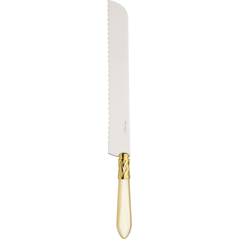 Nóż do pieczywa Casa Bugatti Aladdin Ivory/Gold