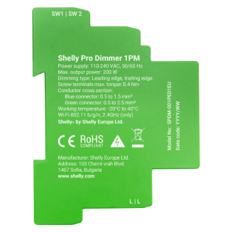 Ściemniacz DIN SHELLY Pro Dimmer 1 Wi-Fi Bluetooth - 2