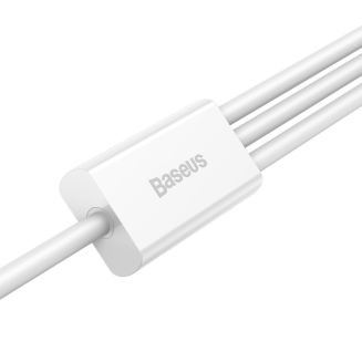 Kabel USB 3w1 Baseus Superior Series, USB do micro USB / USB-C / Lightning, 3.5A, 1.5m (biały) - 4