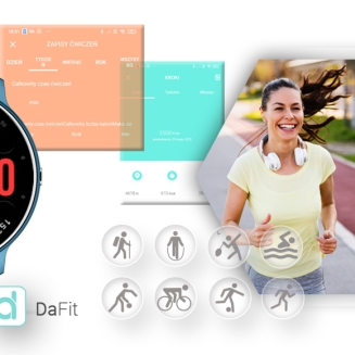 Smartwatch GIEWONT Niebieski GW120-4 - 5