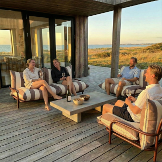 Fotel ogrodowy SACKit Mollis Lounge Chair Renesse Chestnut - 3