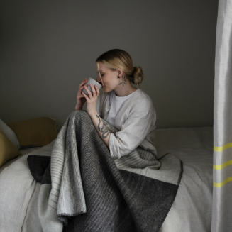 Koc Lapuan Kankurit KAAMOS white-blue 150x200 cm - 3