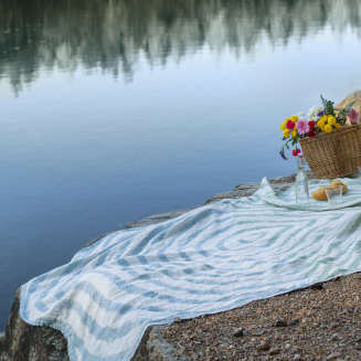 Ręcznik Lapuan Kankurit METSALAMPI green-rainy blue 48x70 cm - 4