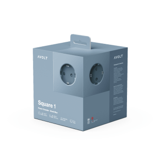 Listwa zasilająca Avolt Square 1 z podwójnym USB-C 30 W i podstawą magnetyczną 3 m niebieska - 3