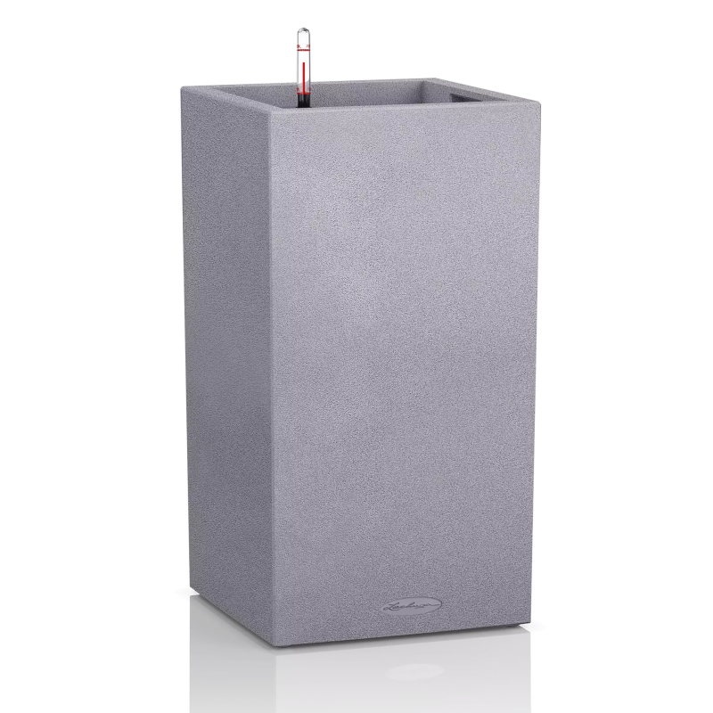 Lechuza Canto Stone planter 30 stone gray column