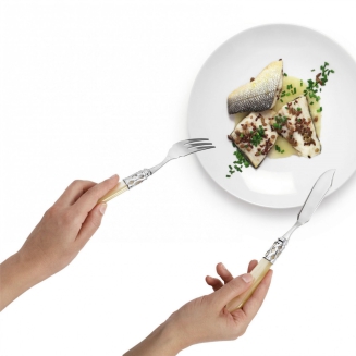 Zestaw do serwowania ryb Casa Bugatti Aladdin Ivory/Steel 12 cz. - 4