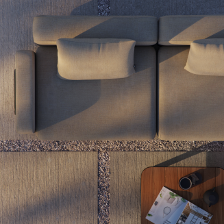  SACKit Cobana Lounge Corner Sofa Kirra Sand garden sofa - 5