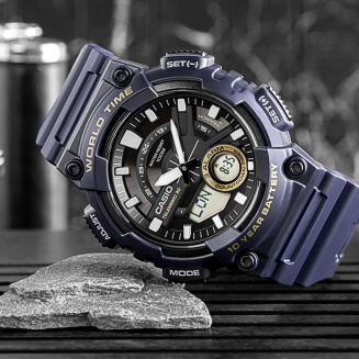 Zegarek Męski CASIO Gerton AEQ-110W-2AVDF + BOX - 6