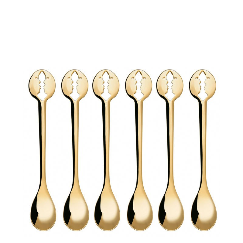 Casa Bugatti Kiss Gold spoon set 6 pcs
