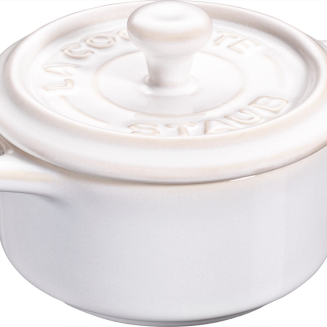 Staub Mini Cocotte Okrągły, 4 szt. - 200 ml, Kość słoniowa - 2