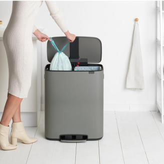 Kosz na śmieci Brabantia Bo 2x30l Mineral Grey - 5