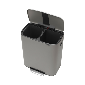 Kosz na śmieci Brabantia Bo 2x30l mineralny szary - 5
