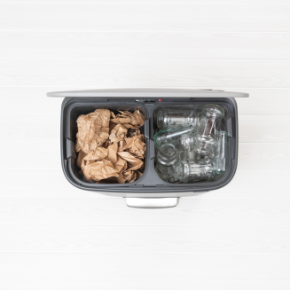 Kosz na śmieci Brabantia Bo 2x30l mineralny szary - 6