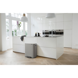 Kosz na śmieci Brabantia Bo 2x30l mineralny szary - 8