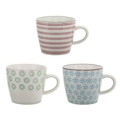 Komplet 3 kubków Bloomingville Patrizia 300 ml | SZYBKA WYSYŁKA 24H | BESTSELLER