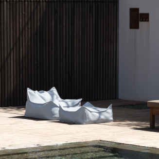 Pufa dziecięca Wigiwama Square Ottoman OUTDOOR Azure - 6