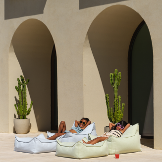 Pufa dziecięca Wigiwama Square Ottoman OUTDOOR Azure - 8