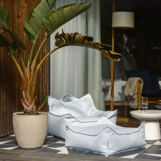 Pufa dziecięca Wigiwama Square Ottoman OUTDOOR Azure - 7