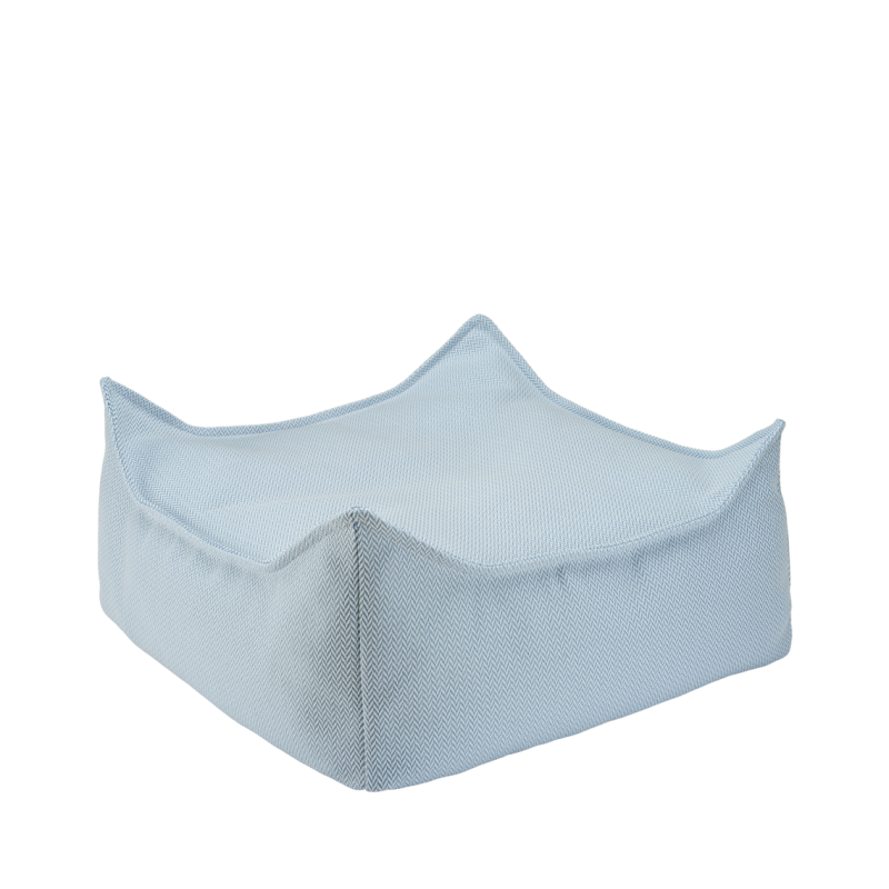 Pufa dziecięca Wigiwama Square Ottoman OUTDOOR Azure